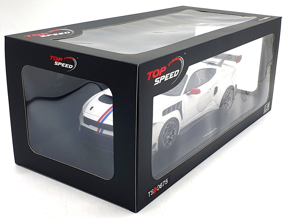 Top Speed 1/18 Scale TS0675 - Ford Mustang GTD Spirit of America - White