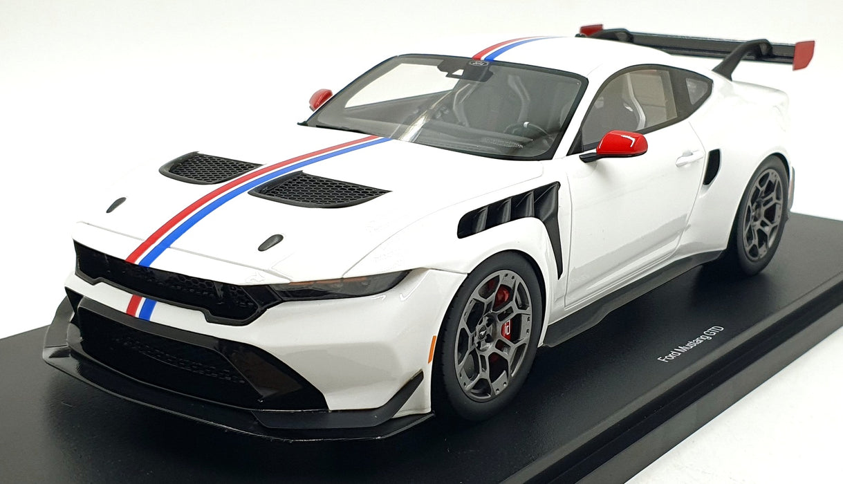 Top Speed 1/18 Scale TS0675 - Ford Mustang GTD Spirit of America - White