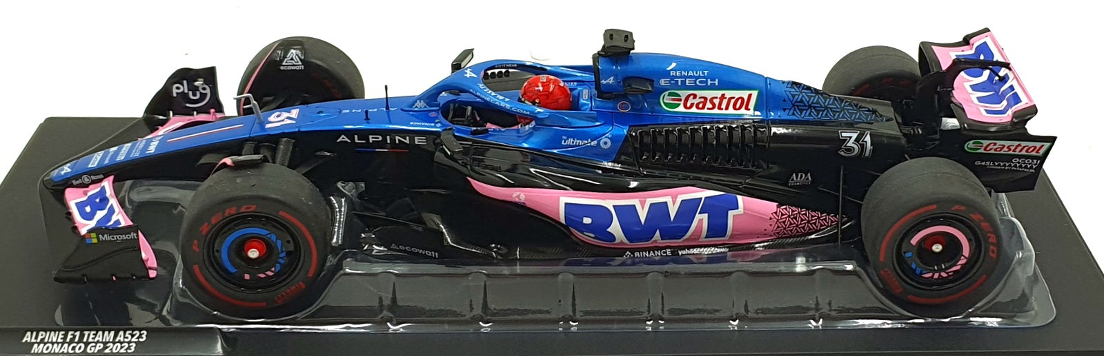 Solido 1/18 Scale S1811001 - Alpine F1 Team A523 #31 Monaco GP 2023 - Ocon