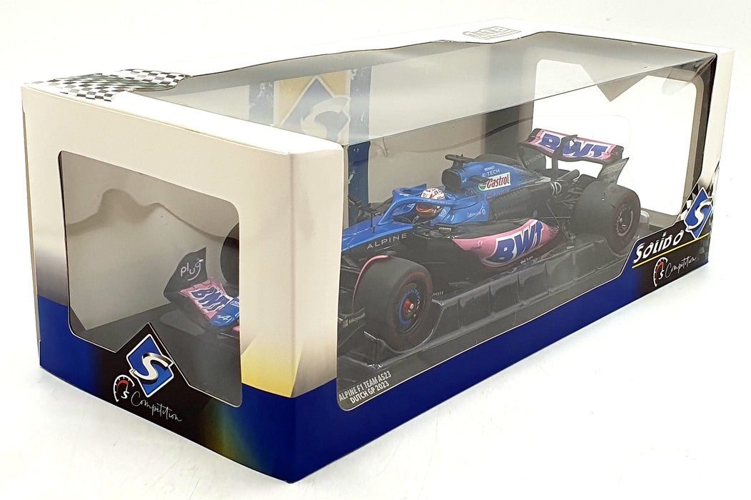 Solido 1/18 Scale S1811002 - Alpine F1 Team A523 #10 Dutch GP 2023 - Gasly