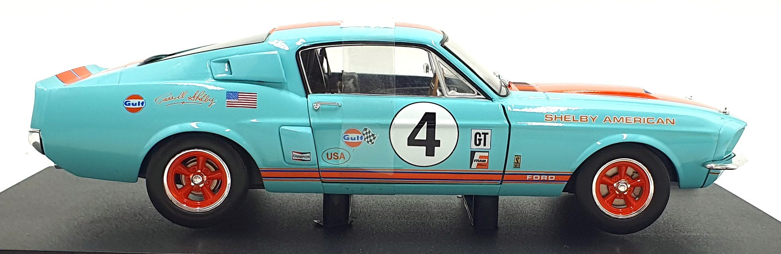 Solido 1/18 Scale S1802911 - 1967 Shelby Mustang GT500 Gulf Racing Tribute #4