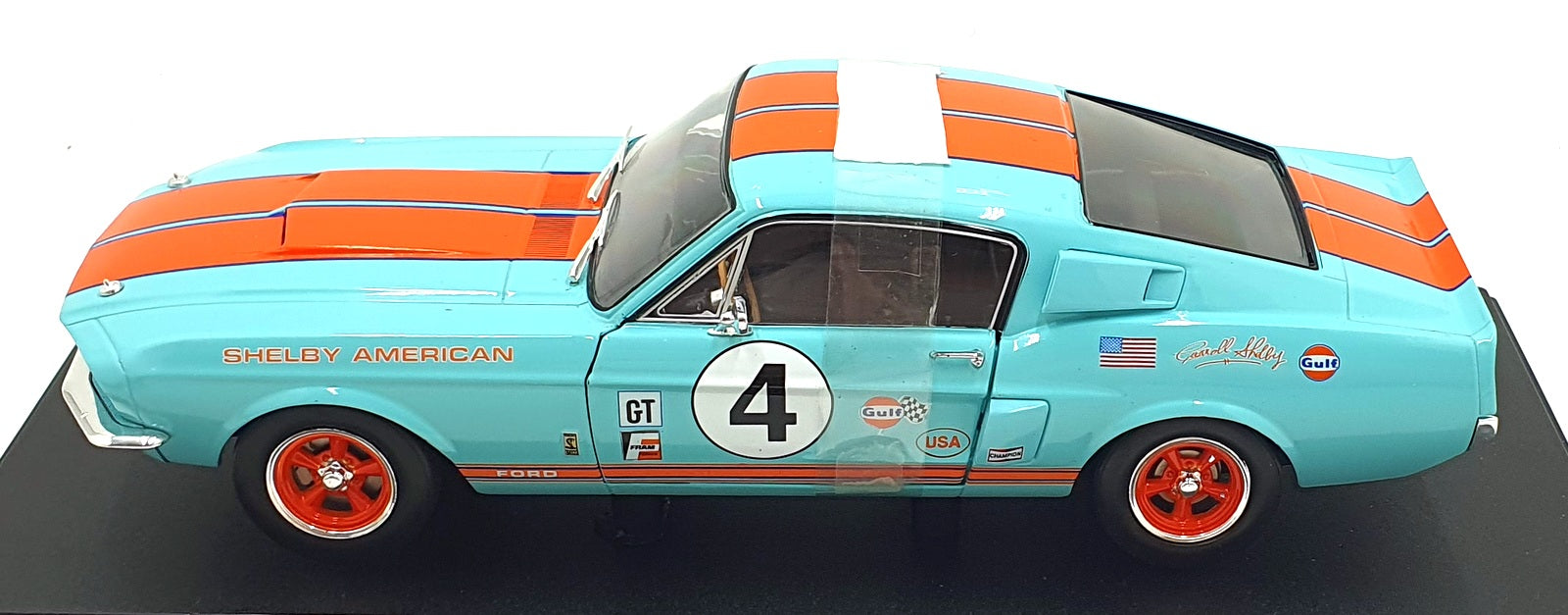 Solido 1/18 Scale S1802911 - 1967 Shelby Mustang GT500 Gulf Racing Tribute #4