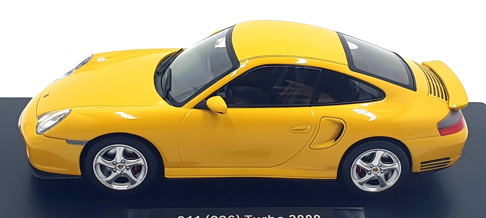 KK Scale 1/18 Scale KKDC181473 - 2000 Porsche 911 (996) Turbo - Yellow
