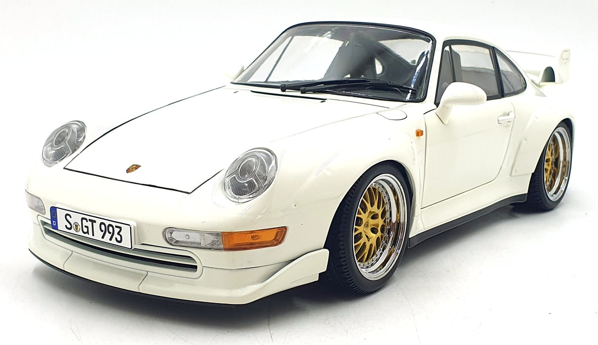 KK Scale 1/12 Scale KKDC120284B - 1996 Porsche 911 (993) GT2 with BBS-Rims White