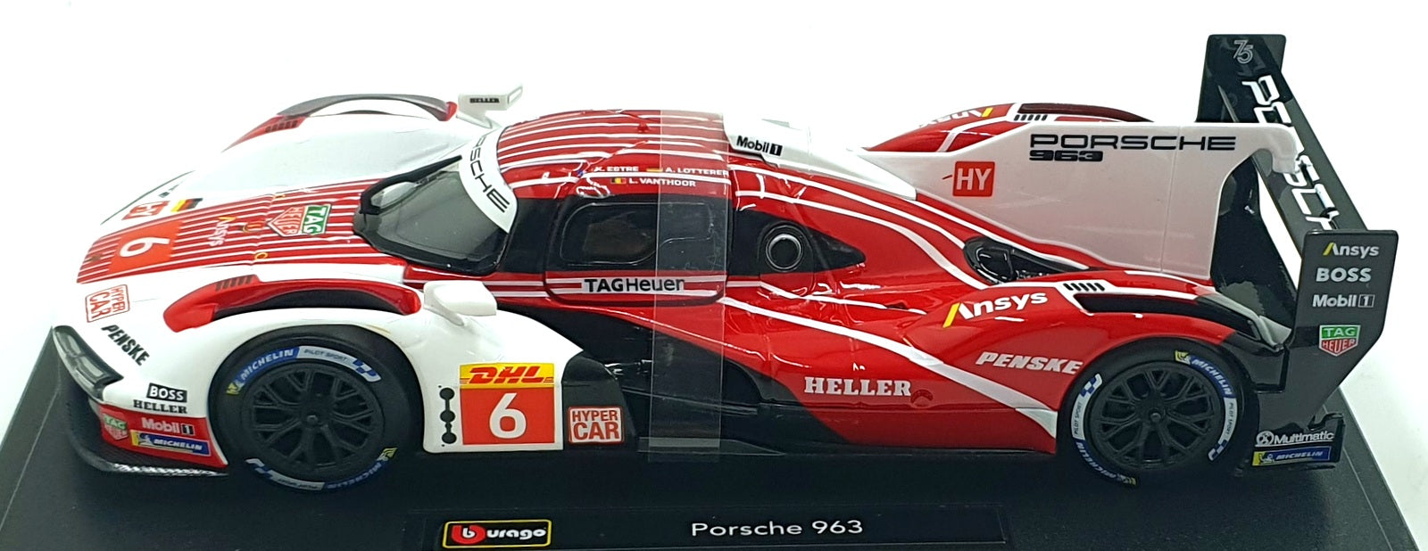 Burago 1/24 Scale Diecast 18-28042 - Porsche 963 #6 