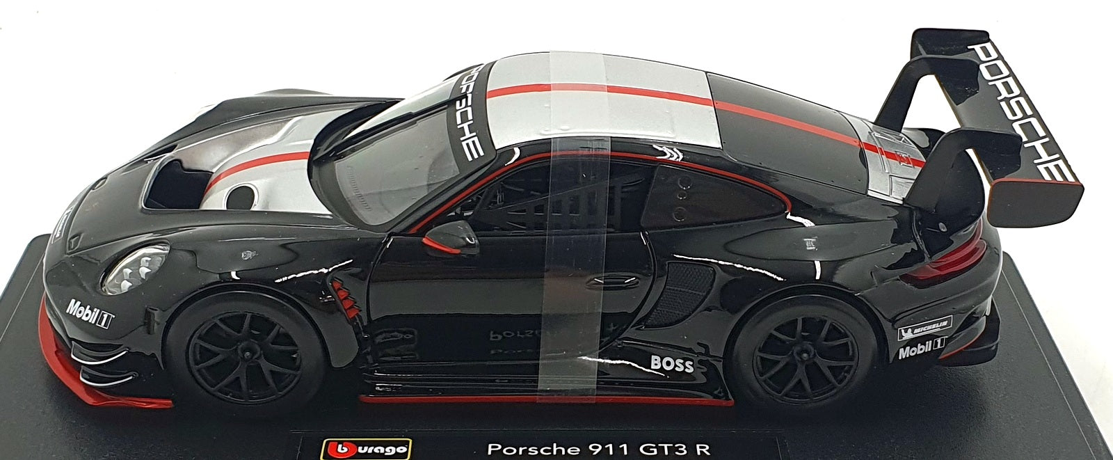 Burago 1/24 Scale Diecast 18-28048 - Porsche 911 GT3 R - Black