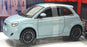 Burago 1/24 Scale Diecast 18-23012 - Eurotrek 2023 Fiat 500e - Pastel Blue
