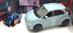 Burago 1/24 Scale Diecast 18-23012 - Eurotrek 2023 Fiat 500e - Pastel Blue