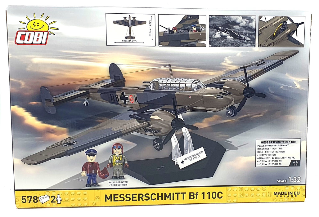Cobi Bricks 1/32 Scale 5777 - Messerschmitt Bf 110C - 578 Pieces