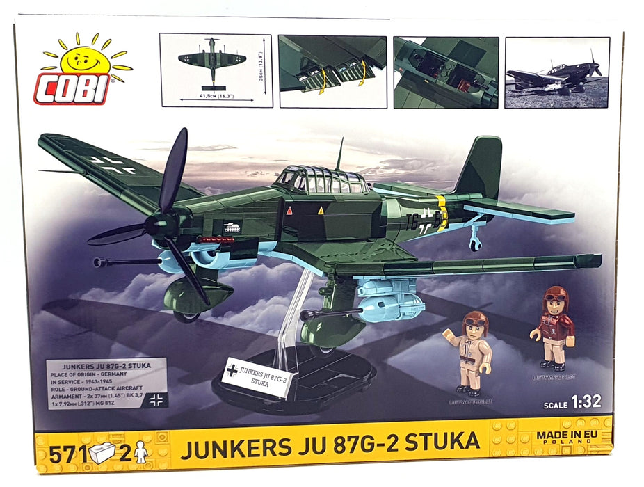 Cobi Bricks 1/32 Scale 5767 - Junkers JU 87G-2 STUKA - 571 Pieces