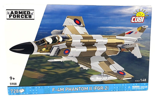 Cobi Bricks 1/48 Scale 5908 - F-4M Phantom II (FGR.2) - 728 Pieces