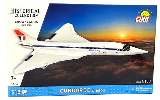 Cobi Bricks 1/100 Scale 1689 - Concorde G-BBDG - 518 Pieces