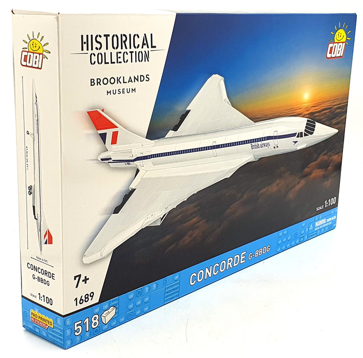 Cobi Bricks 1/100 Scale 1689 - Concorde G-BBDG - 518 Pieces