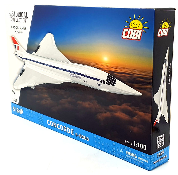 Cobi Bricks 1/100 Scale 1689 - Concorde G-BBDG - 518 Pieces