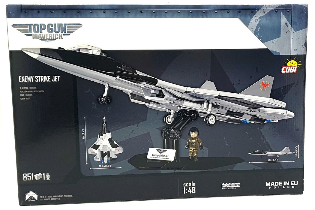 Cobi Bricks 1/48 Scale 5921 - Top Gun Enemy Strike Jet - 851 Pieces