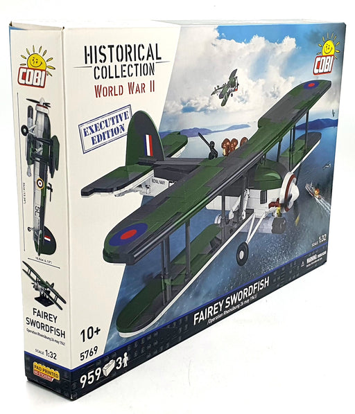 Cobi Bricks 1/32 Scale 5769 Fairey Swordfish Op Rheinuburg 25.05.1941 959 Pieces