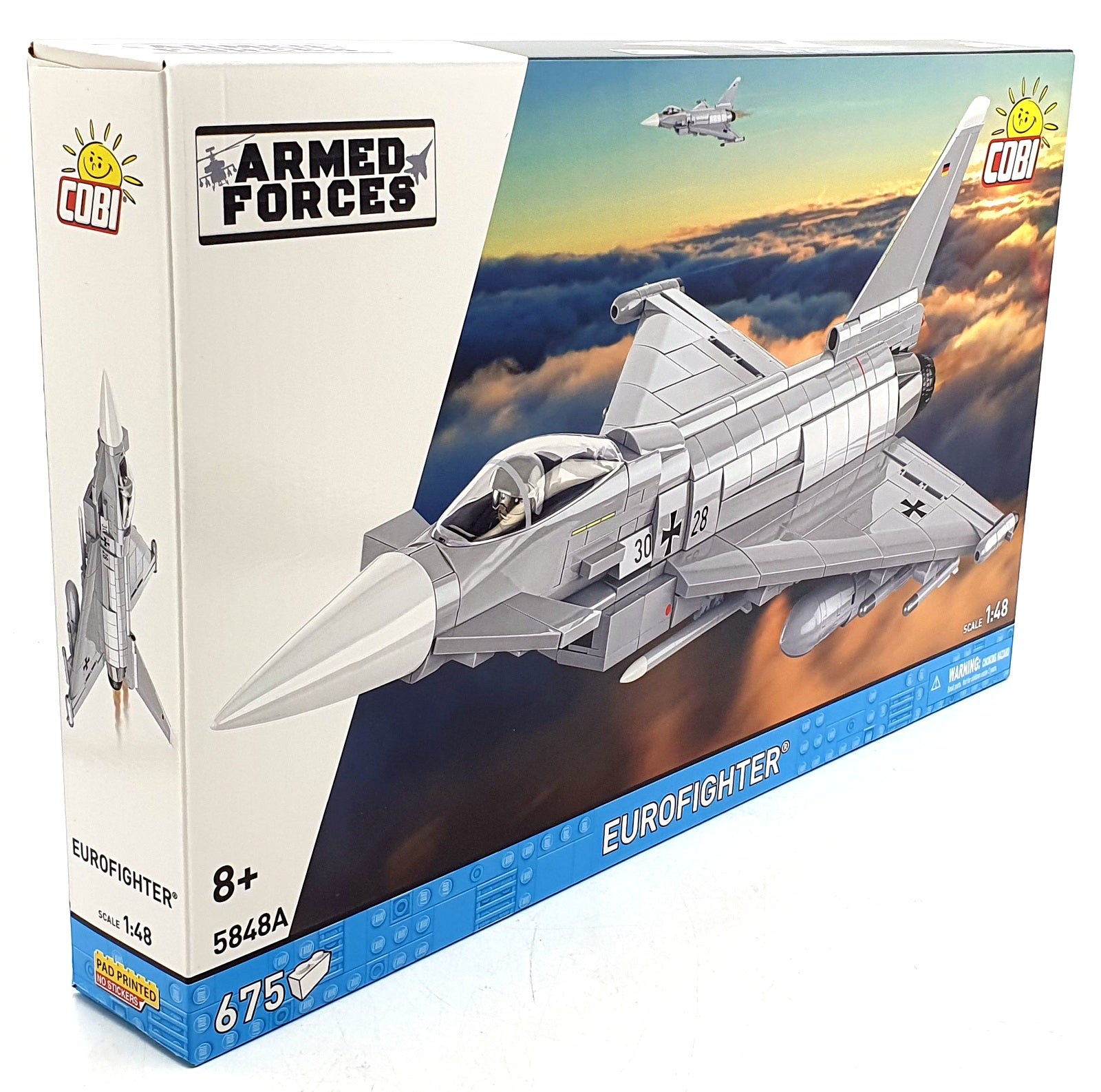 Cobi Bricks 1/48 Scale 5848A - Eurofighter Jet - 675 Pieces