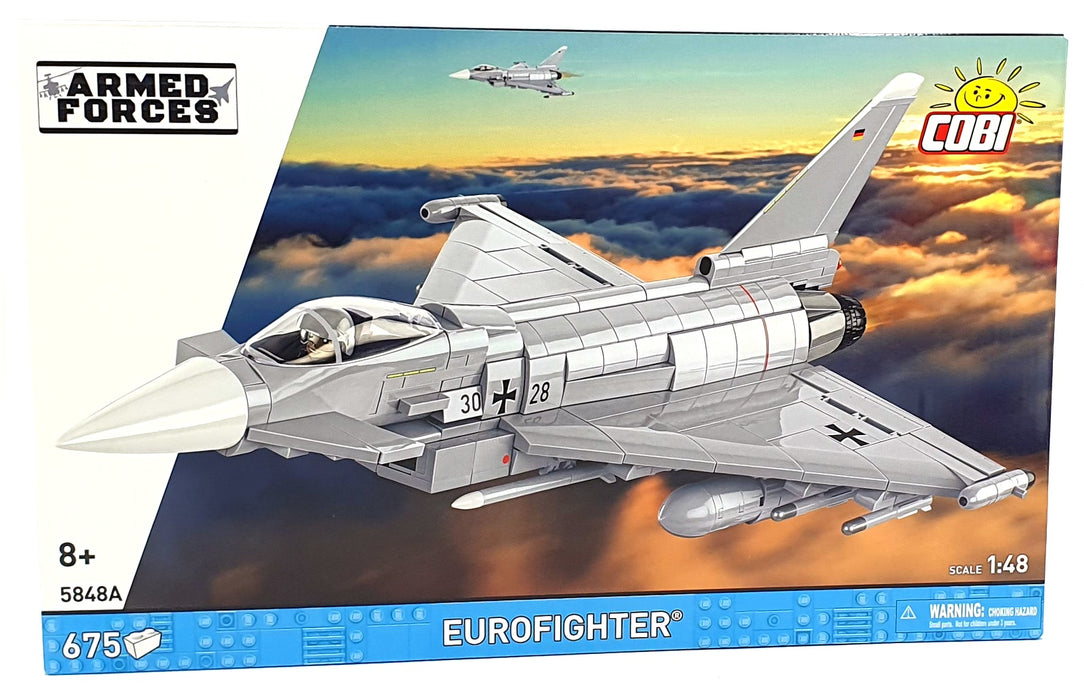 Cobi Bricks 1/48 Scale 5848A - Eurofighter Jet - 675 Pieces