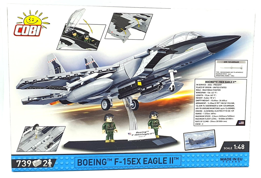 Cobi Bricks 1/48 Scale 5900 - Boeing F-15EX Eagle II - 739 Pieces