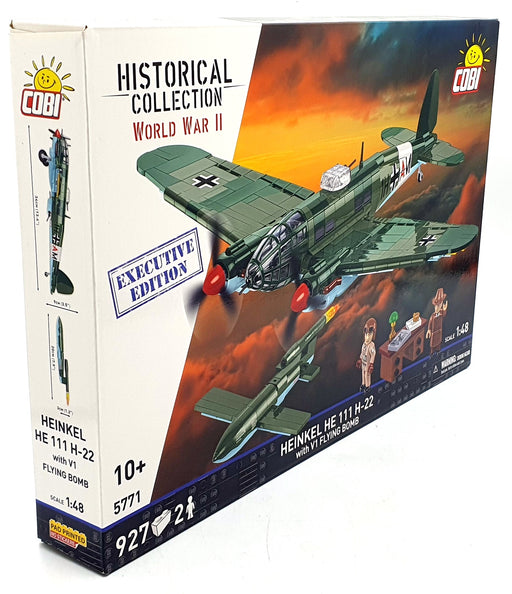 Cobi Bricks 1/48 Scale 5771 - Heinkel HE 111 H-22 w/ V1 Flying Bomb - 927 Pieces
