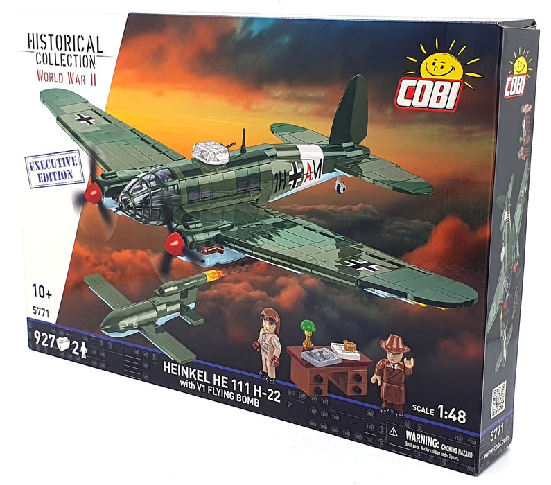Cobi Bricks 1/48 Scale 5771 - Heinkel HE 111 H-22 w/ V1 Flying Bomb - 927 Pieces