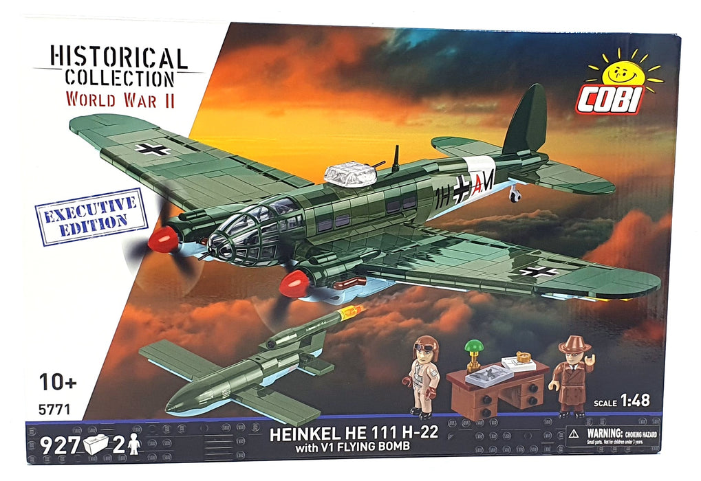 Cobi Bricks 1/48 Scale 5771 - Heinkel HE 111 H-22 w/ V1 Flying Bomb - 927 Pieces