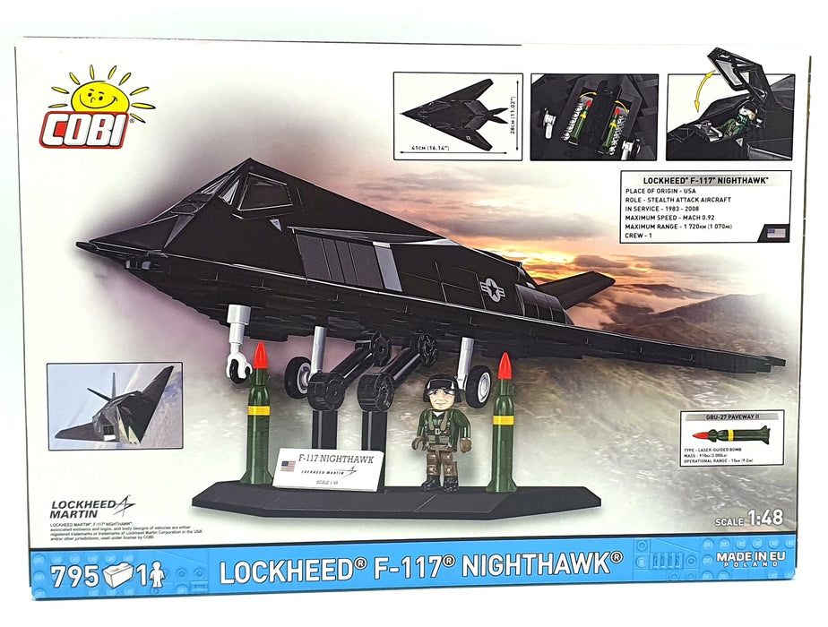 Cobi Bricks 1/48 Scale 5903 - Lockheed F-117 Nighthawk - 795 Pieces