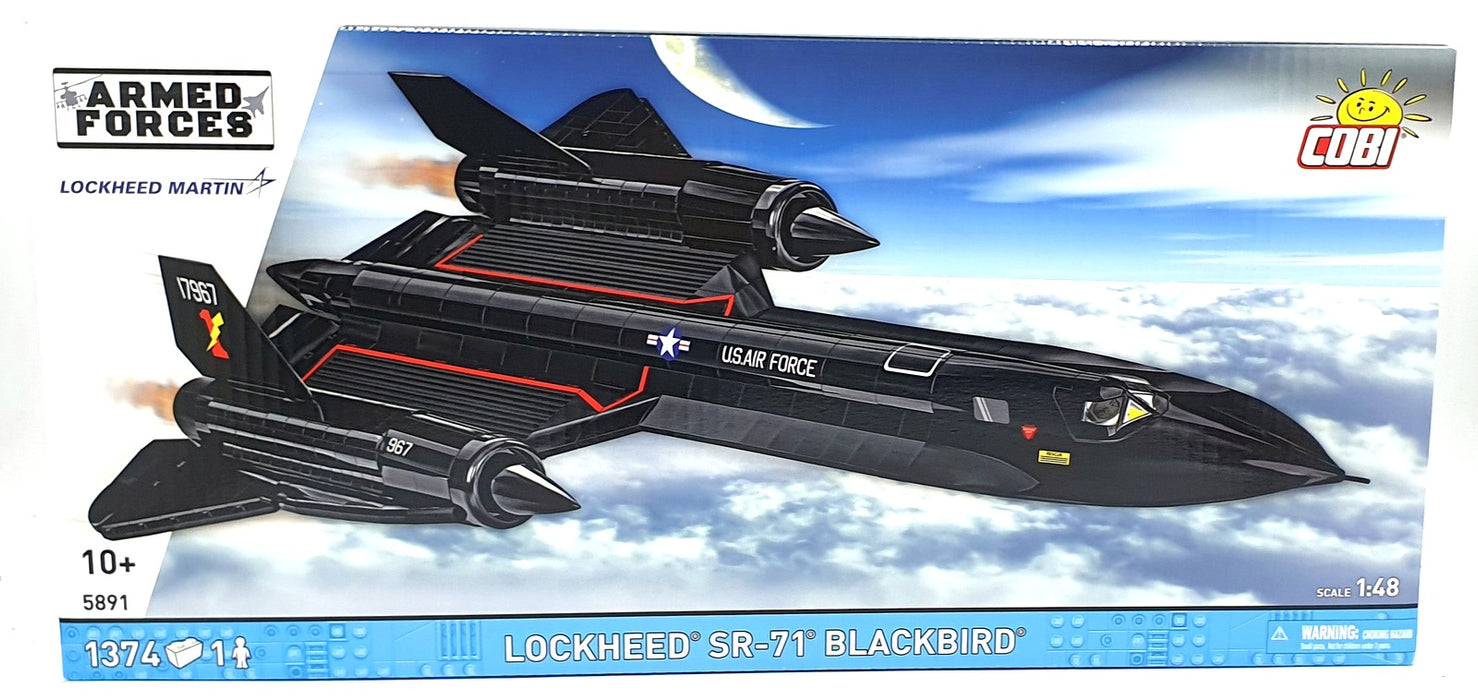 Cobi Bricks 1/48 Scale 5891 - Lockheed SR-71 Blackbird Aircraft - 1445 Pieces