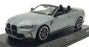 Minichamps 1/18 Scale Diecast 155 021034 - 2021 BMW M4 Cabrio - Dark Grey