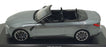 Minichamps 1/18 Scale Diecast 155 021034 - 2021 BMW M4 Cabrio - Dark Grey