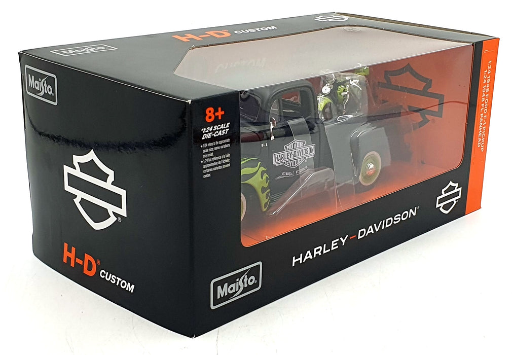 Maisto 32171 1/24 1948 Ford F1 Pick Up & 1/24 Harley Davidson FL Panhead
