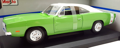 Maisto 1/18 Scale Diecast 31387 GN - 1960 Dodge Charger R/T - Green/White