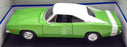 Maisto 1/18 Scale Diecast 31387 GN - 1960 Dodge Charger R/T - Green/White
