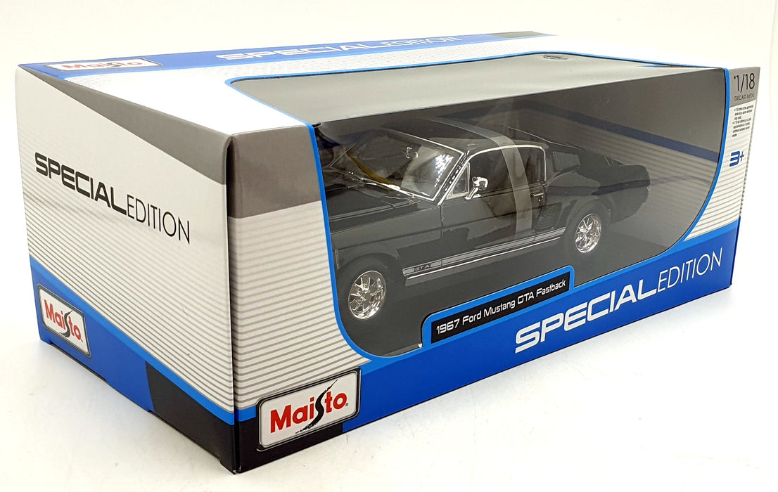 Maisto 1/18 Scale Diecast 311166 - 1967 Ford Mustang GTA Fastback - Black
