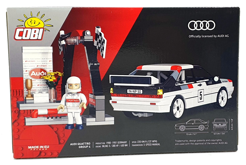 Cobi Bricks 1/35 Scale 24666 - Audi Quattro Group 4 - 167 Pieces