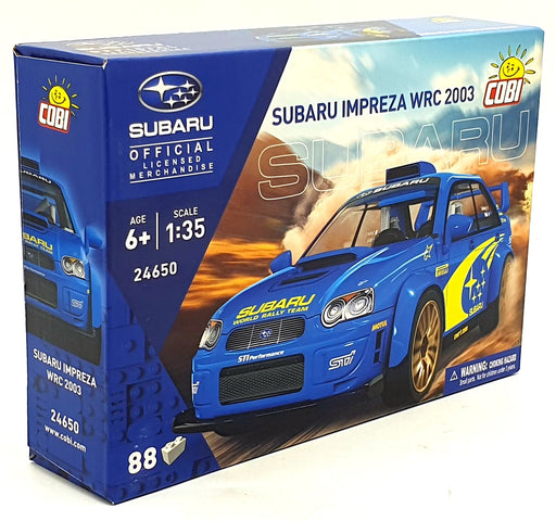 Cobi Bricks 1/35 Scale 24650 - Subaru Imprezza WRC 2003 - 88 Pieces