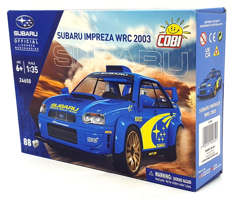 Cobi Bricks 1/35 Scale 24650 - Subaru Imprezza WRC 2003 - 88 Pieces