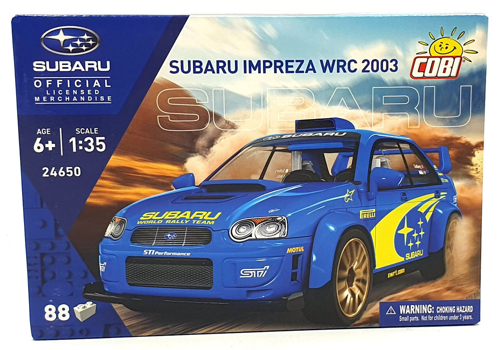 Cobi Bricks 1/35 Scale 24650 - Subaru Imprezza WRC 2003 - 88 Pieces