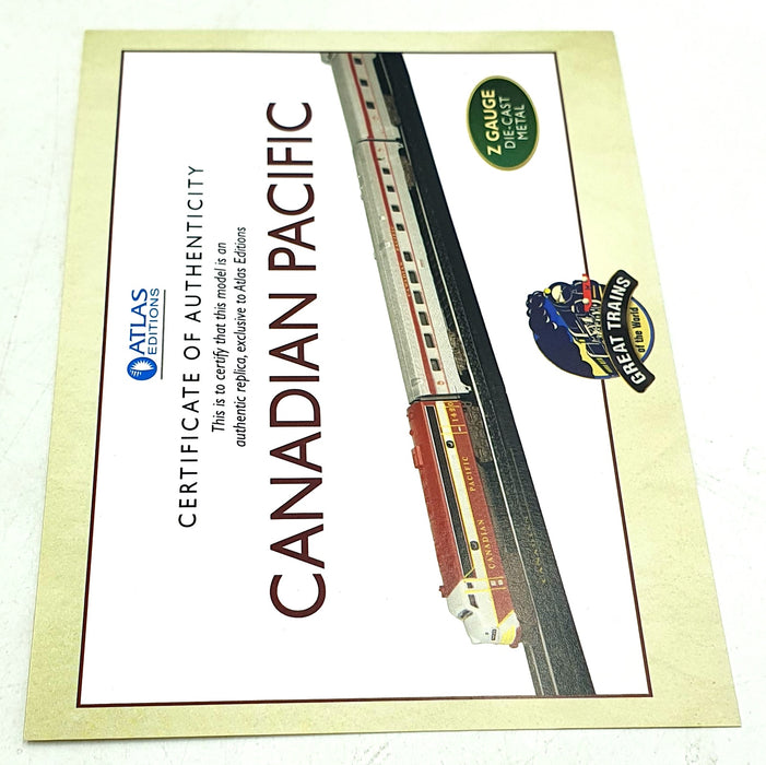 Atlas 1/220 Scale Static Model 7 165 124 The Canadian Pacific Train & 2 Coaches