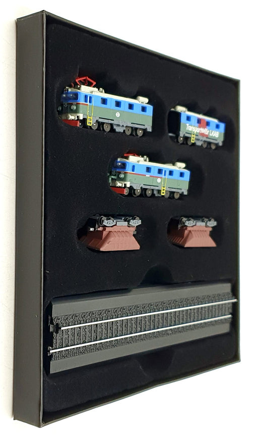 Atlas 1/220 Scale Static Loco 7 165 117 Kiruna Narvik Train & 2 Coaches/Hoppers
