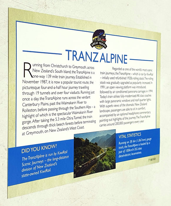 Atlas 1/220 Scale Static Model 7 165 121 - Tranzalpine Train & 2 Coaches