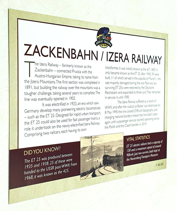 Atlas 1/220 Scale Static Model 7 165 127 - Zackenbahn/Izera Railway Train