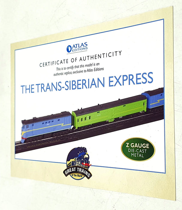 Atlas 1/220 Scale Static Model 7 165 106 The Trans-Siberian Express & 2 Coaches