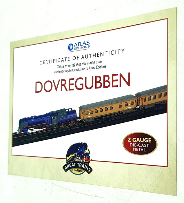 Atlas 1/220 Scale Static Model 7 165 126 - Dovregubben Train & 2 Coaches