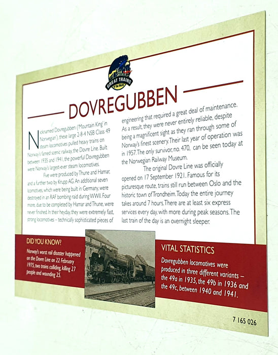 Atlas 1/220 Scale Static Model 7 165 126 - Dovregubben Train & 2 Coaches