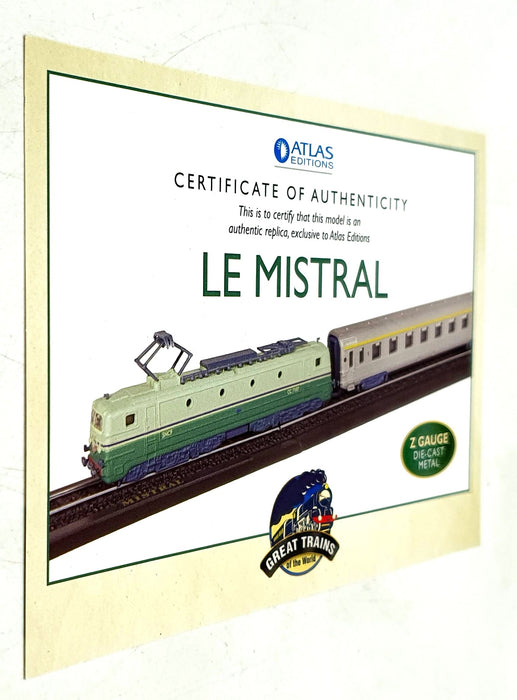 Atlas 1/220 Scale Static Model 7 165 112 - Le Mistral Train & 2 Coaches