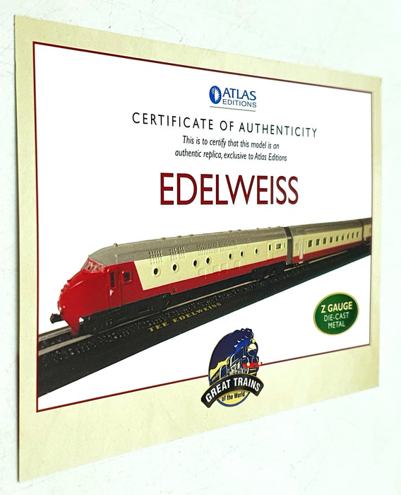 Atlas 1/220 Scale Static Model 7 165 103 - Edelweiss Train & 2 Coaches