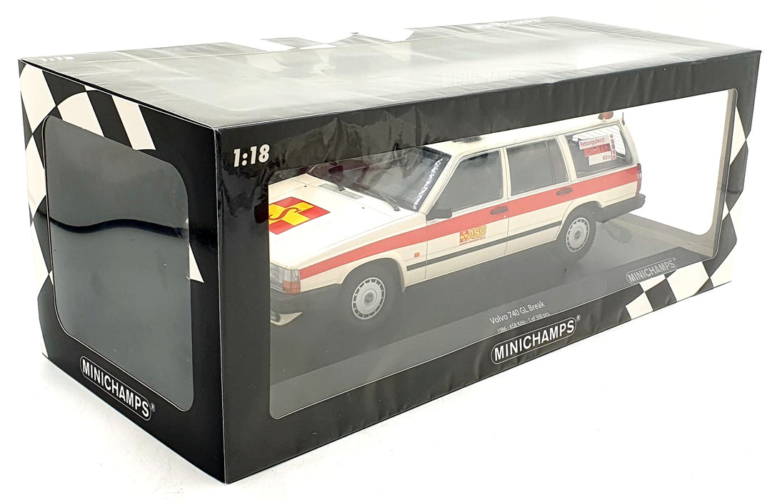 Minichamps 1/18 Scale Diecast 155 171794 1986 Volvo 740 GL Break Koln Samaritans