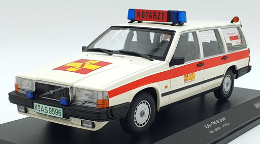 Minichamps 1/18 Scale Diecast 155 171794 1986 Volvo 740 GL Break Koln Samaritans