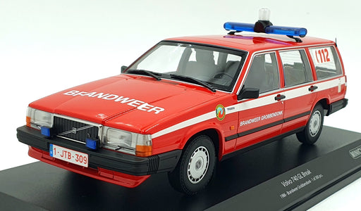 Minichamps 1/18 Scale Diecast 155 171795 1986 Volvo 740 GL Belgium Fire Dept